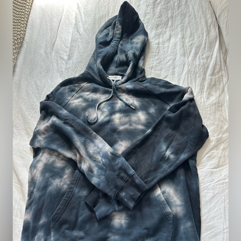 Ninety Percent + NET SUSTAIN tie-dyed organic cotton-terry hoodie M - EUC